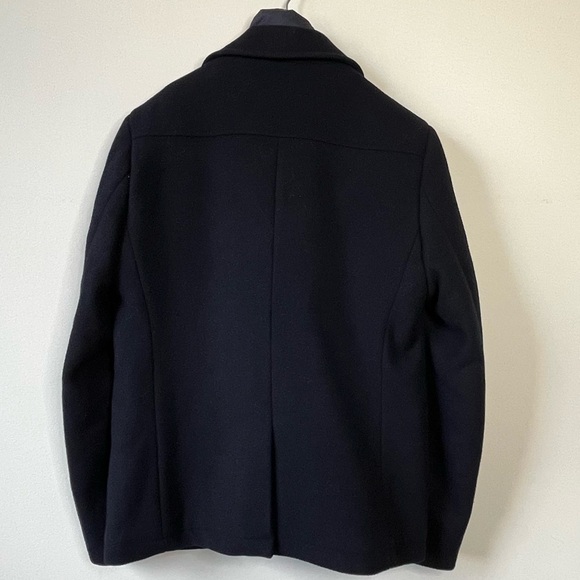 MENS Scotch & Soda Wool Blend Peacoat with Zippered Vest Enclosure - Picture 3 of 9